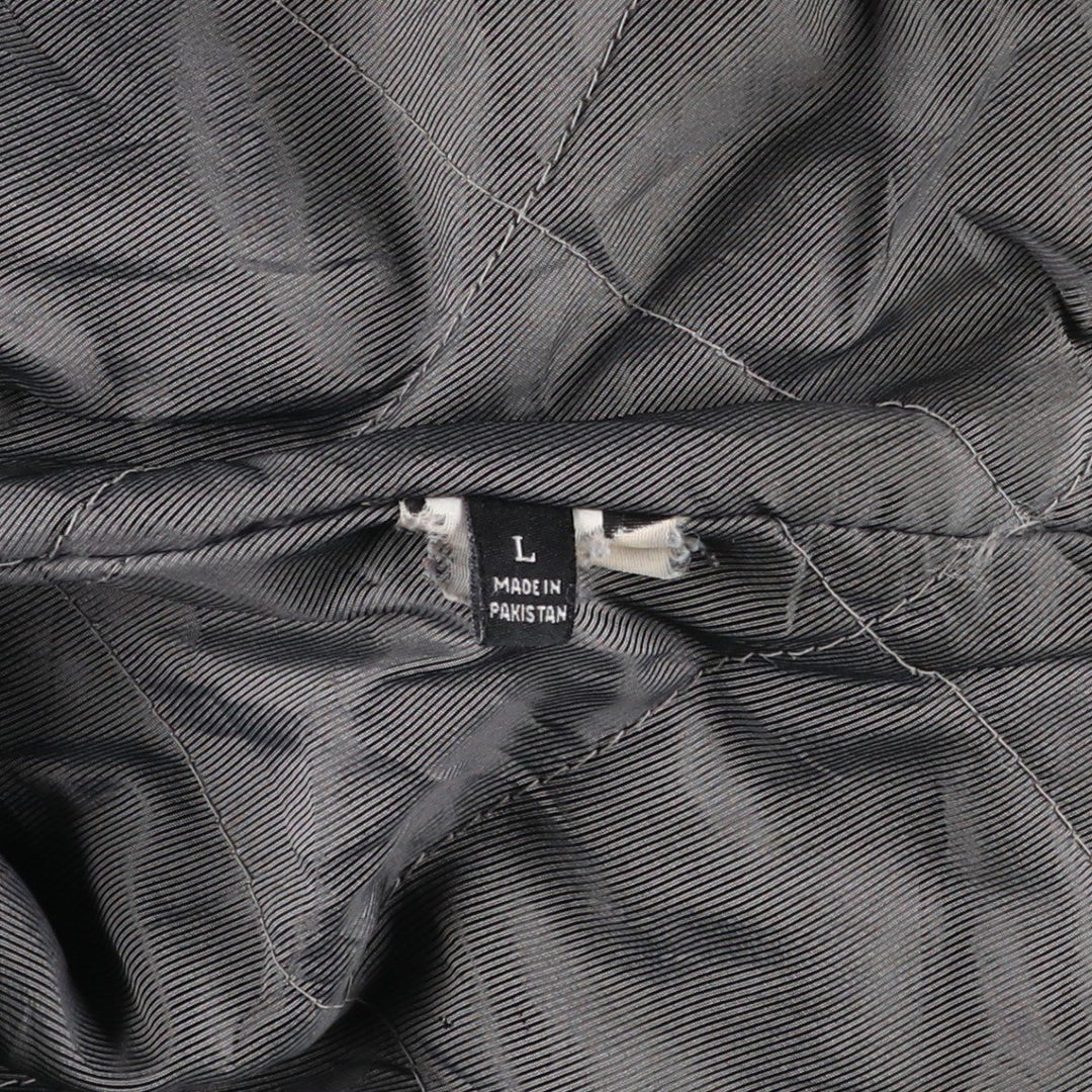 STS RANCHWEAR Swing Top Type Padded Leather Blouson, Men's Size L (approx.) unclear brown type Vintage Second Hand