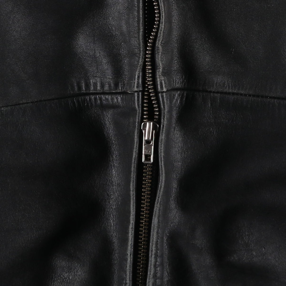 Wilsons Leather Swing Top Padded Leather Blouson, Men's Size L genuine leather black type Vintage Second Hand