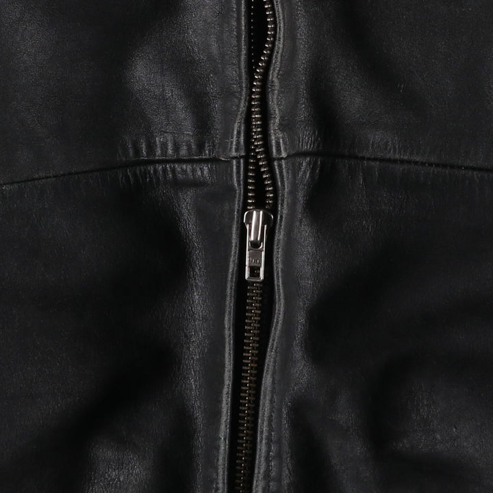 Wilsons Leather Swing Top Padded Leather Blouson, Men's Size L genuine leather black type Vintage Second Hand