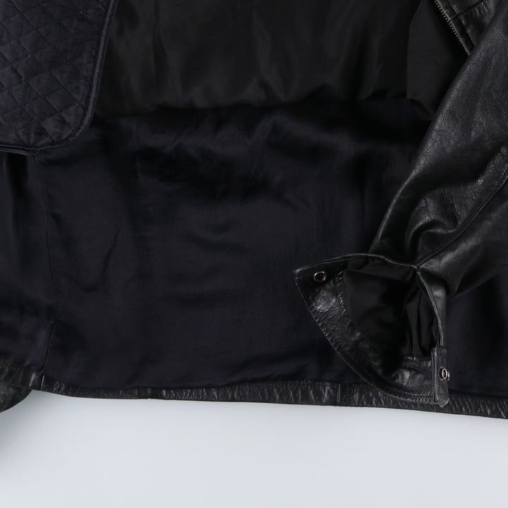 Wilsons Leather Swing Top Padded Leather Blouson, Men's Size L genuine leather black type Vintage Second Hand