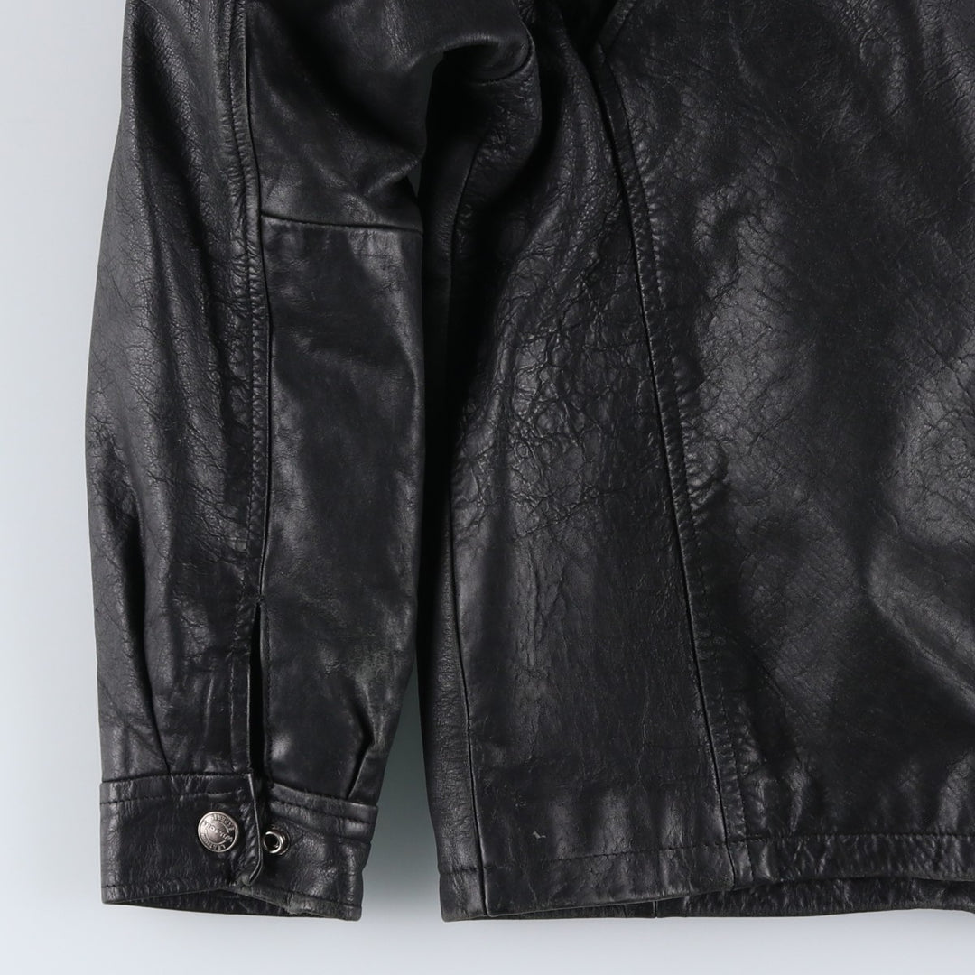 Wilsons Leather Swing Top Padded Leather Blouson, Men's Size L genuine leather black type Vintage Second Hand