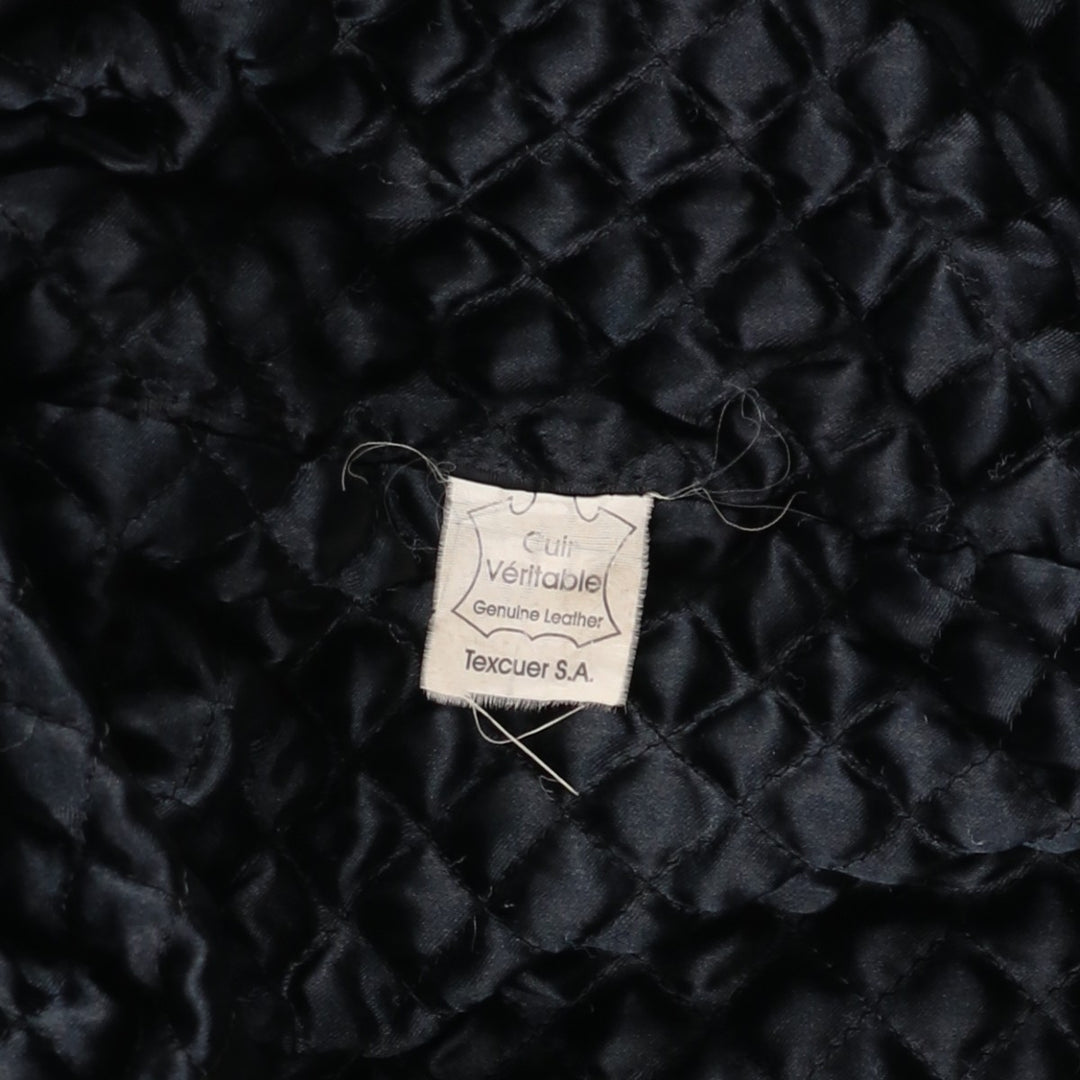 MARIGOT Swing Top Type Leather Blouson, Men's Size L (approx.) genuine leather black type Vintage Second Hand