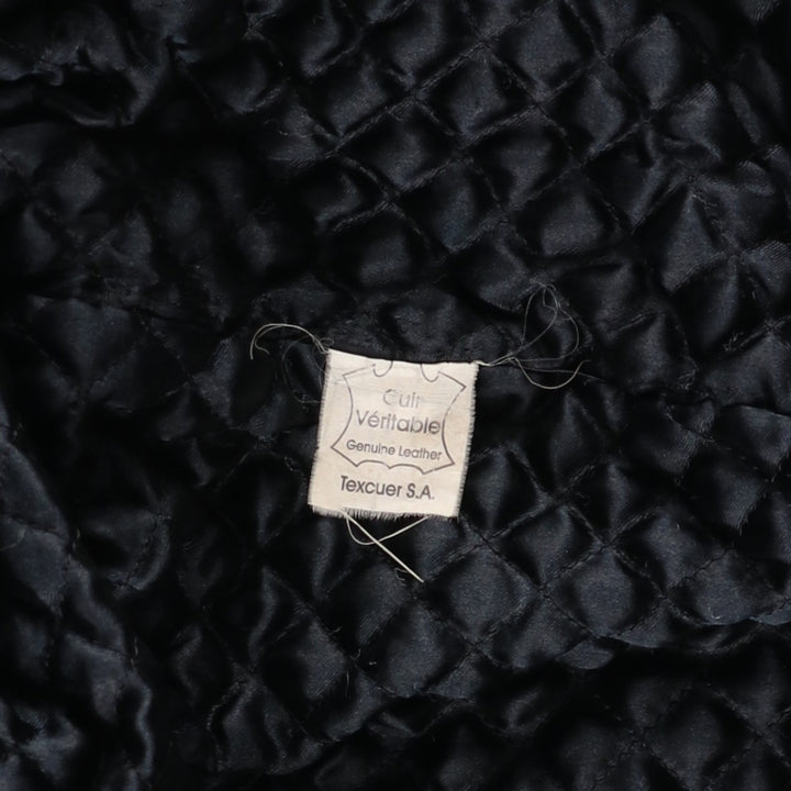MARIGOT Swing Top Type Leather Blouson, Men's Size L (approx.) genuine leather black type Vintage Second Hand