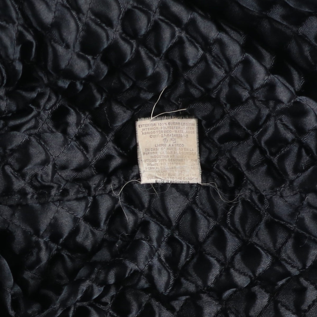 MARIGOT Swing Top Type Leather Blouson, Men's Size L (approx.) genuine leather black type Vintage Second Hand