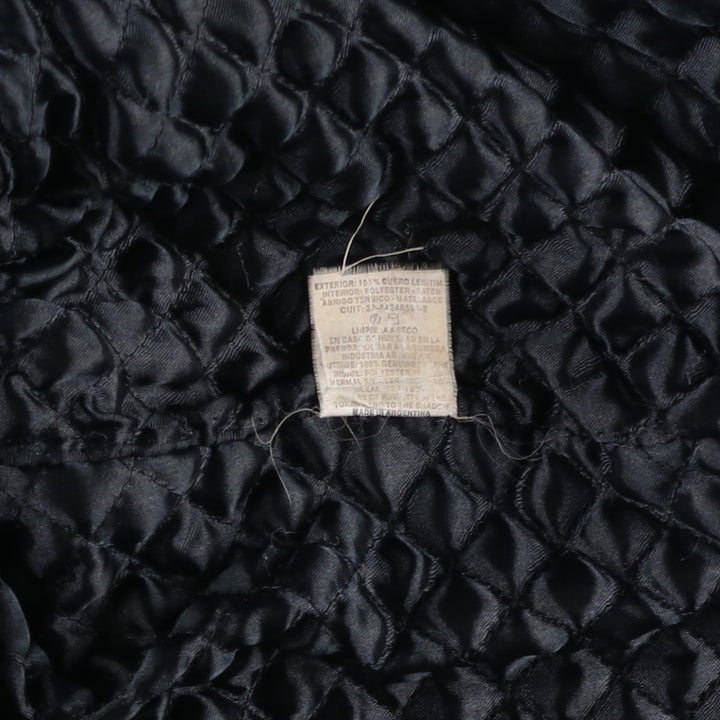 MARIGOT Swing Top Type Leather Blouson, Men's Size L (approx.) genuine leather black type Vintage Second Hand