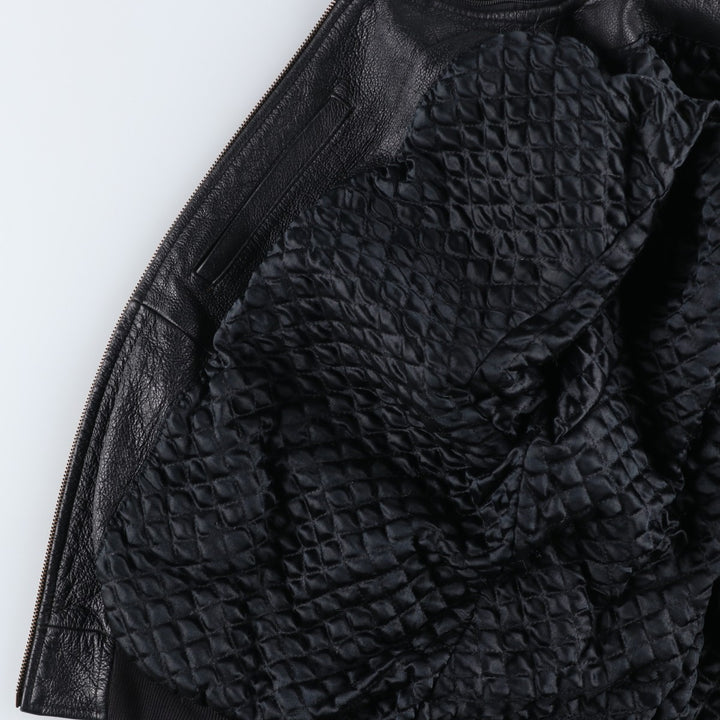 MARIGOT Swing Top Type Leather Blouson, Men's Size L (approx.) genuine leather black type Vintage Second Hand