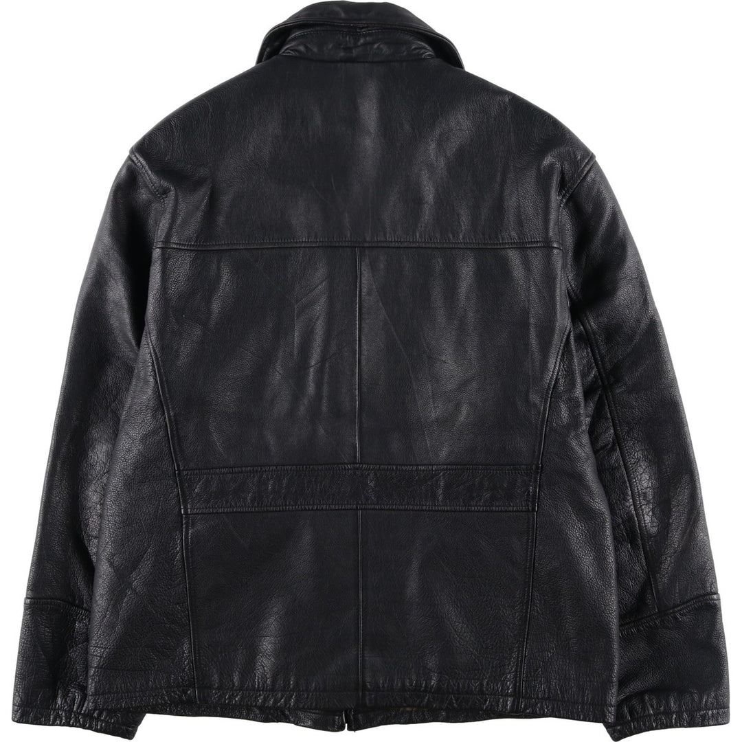 BRICE Swing Top Type Leather Blouson, Men's Size L (approx.) genuine leather black type Vintage Second Hand