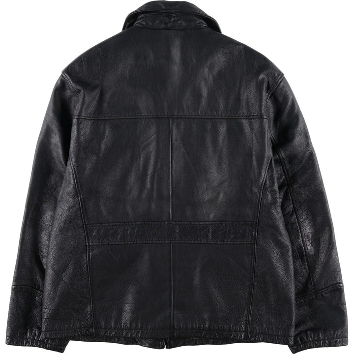 BRICE Swing Top Type Leather Blouson, Men's Size L (approx.) genuine leather black type Vintage Second Hand