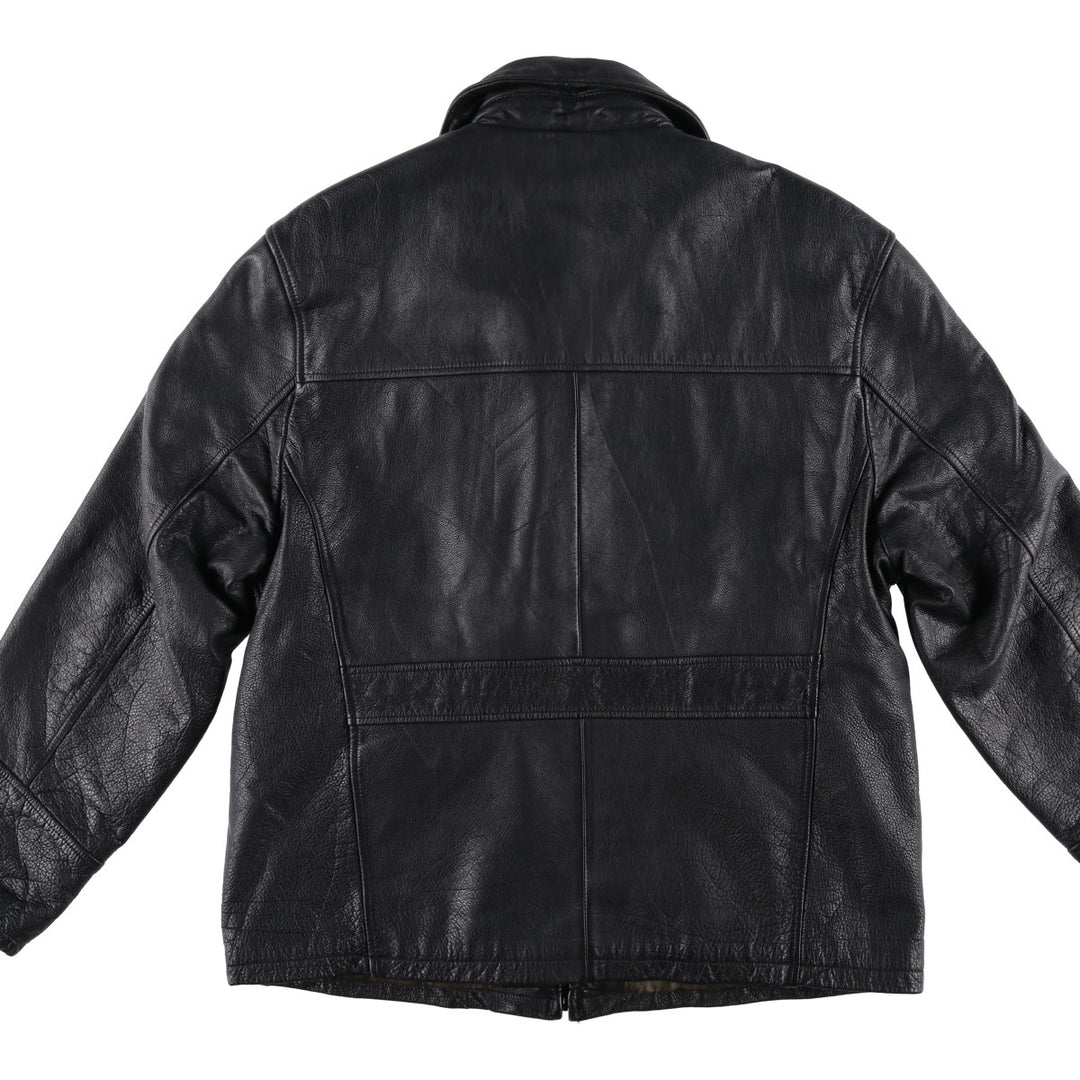 BRICE Swing Top Type Leather Blouson, Men's Size L (approx.) genuine leather black type Vintage Second Hand
