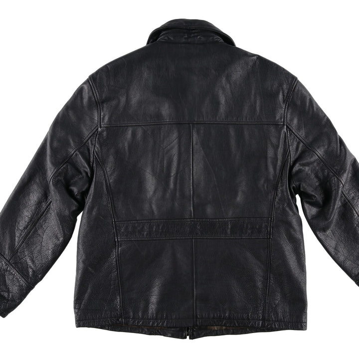 BRICE Swing Top Type Leather Blouson, Men's Size L (approx.) genuine leather black type Vintage Second Hand
