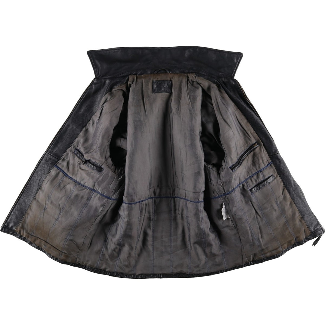 BRICE Swing Top Type Leather Blouson, Men's Size L (approx.) genuine leather black type Vintage Second Hand