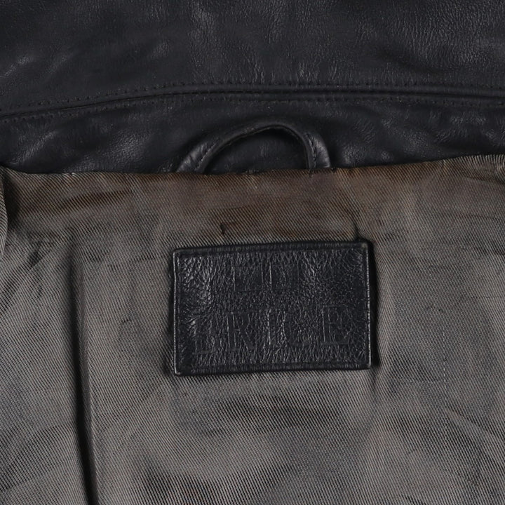 BRICE Swing Top Type Leather Blouson, Men's Size L (approx.) genuine leather black type Vintage Second Hand