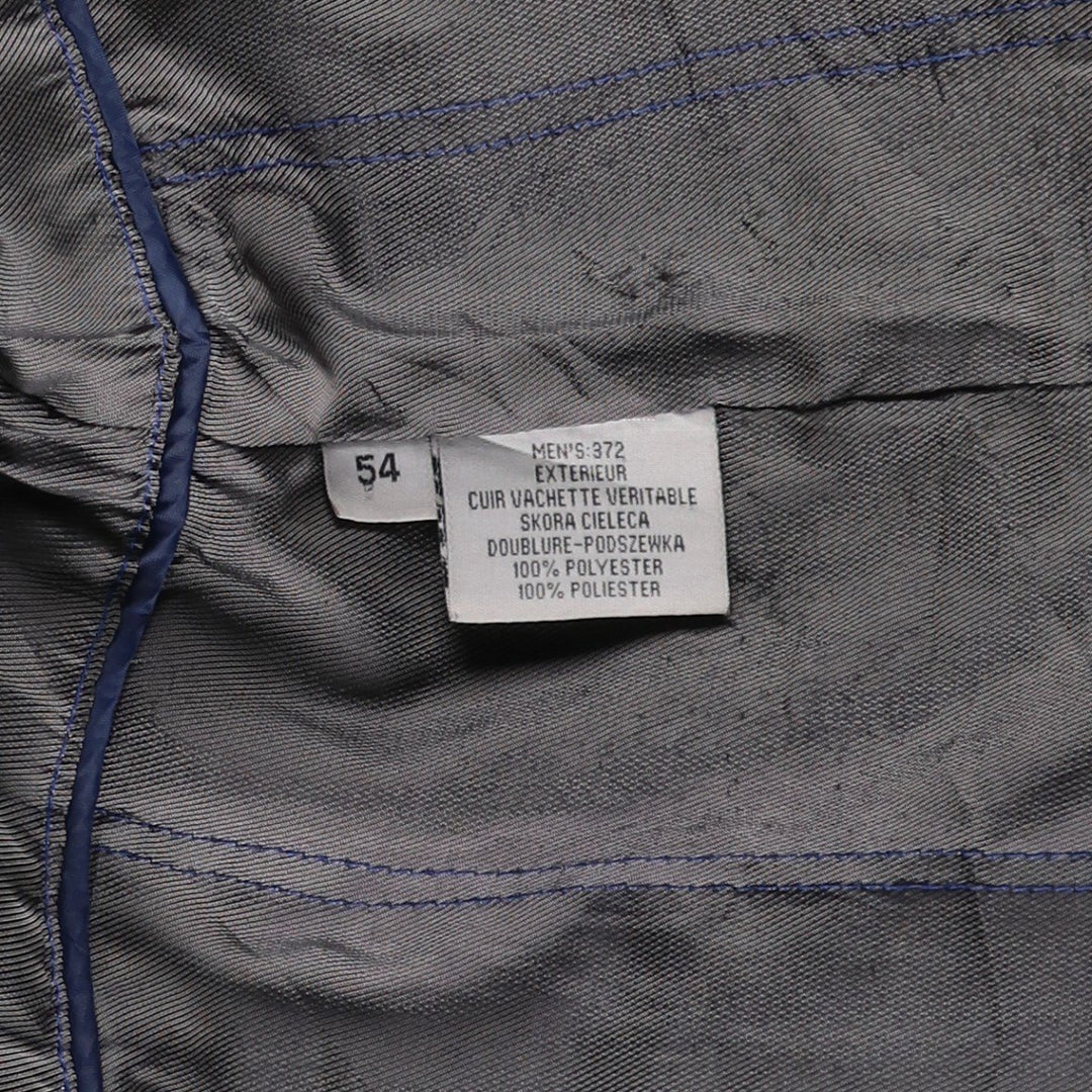 BRICE Swing Top Type Leather Blouson, Men's Size L (approx.) genuine leather black type Vintage Second Hand
