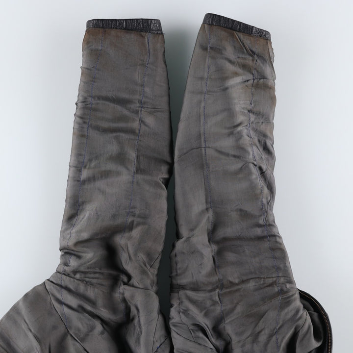 BRICE Swing Top Type Leather Blouson, Men's Size L (approx.) genuine leather black type Vintage Second Hand