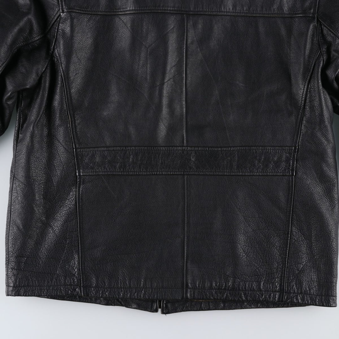 BRICE Swing Top Type Leather Blouson, Men's Size L (approx.) genuine leather black type Vintage Second Hand