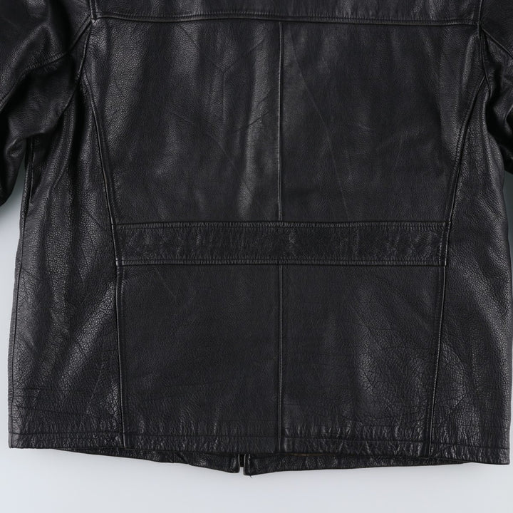 BRICE Swing Top Type Leather Blouson, Men's Size L (approx.) genuine leather black type Vintage Second Hand