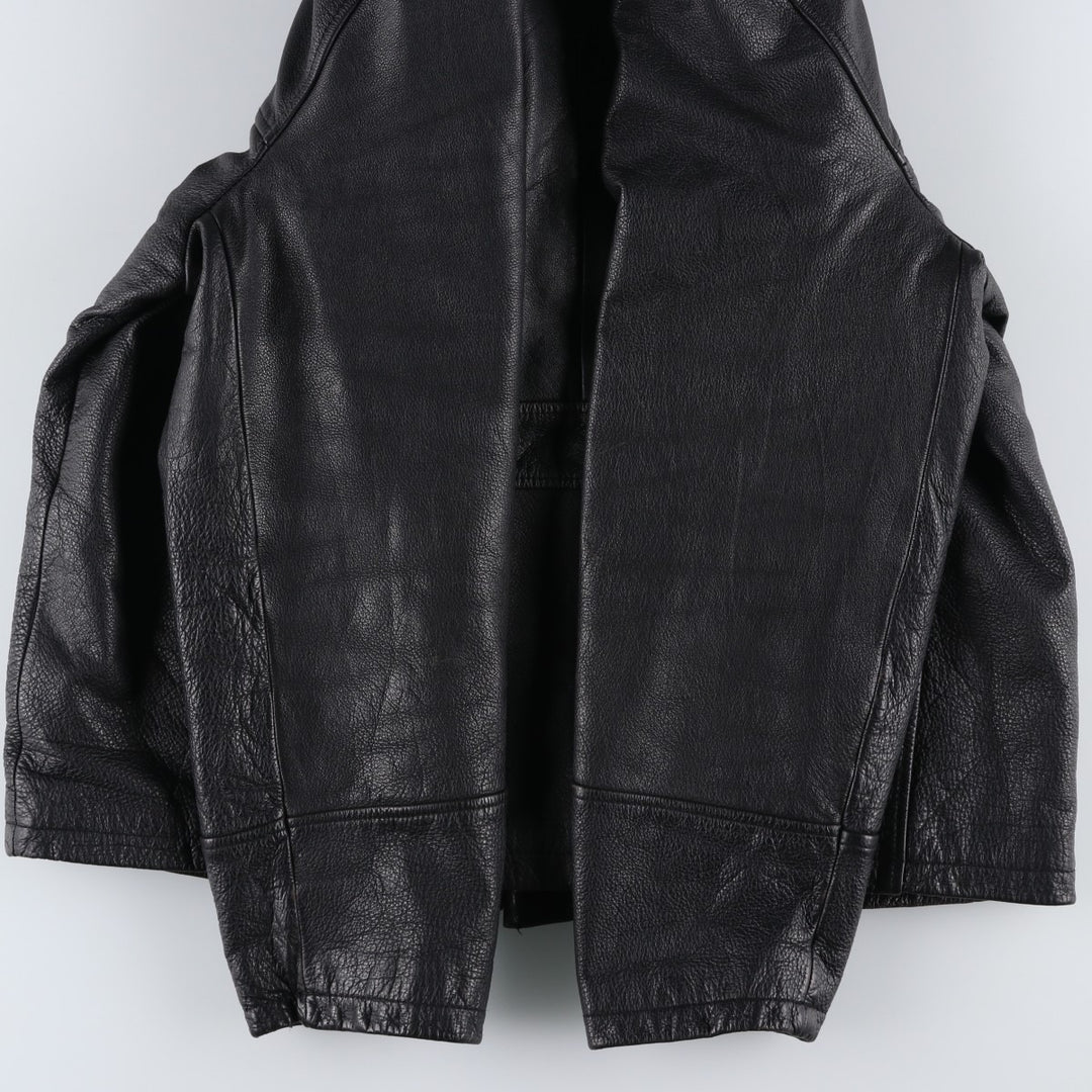 BRICE Swing Top Type Leather Blouson, Men's Size L (approx.) genuine leather black type Vintage Second Hand