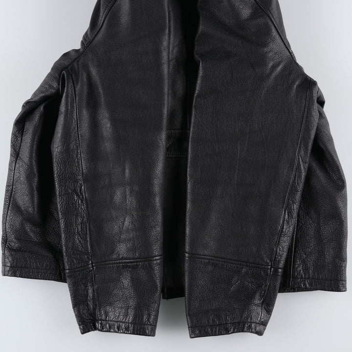 BRICE Swing Top Type Leather Blouson, Men's Size L (approx.) genuine leather black type Vintage Second Hand