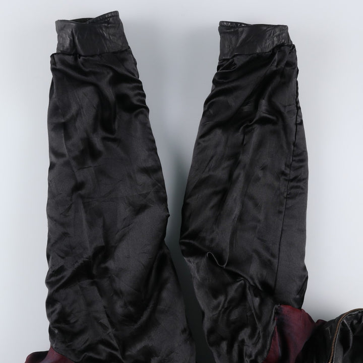 Wilson's Leather Swing Top Type Padded Leather Blouson, Men's Size S (approx.) genuine leather black type Vintage Second Hand