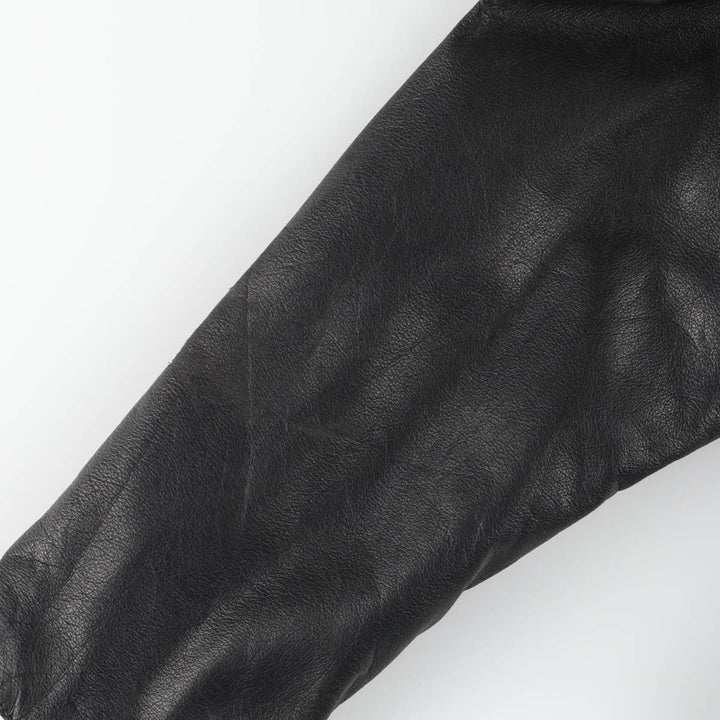 Dockers Swing Top Padded Leather Blouson, Men's XL genuine leather black type Vintage Second Hand