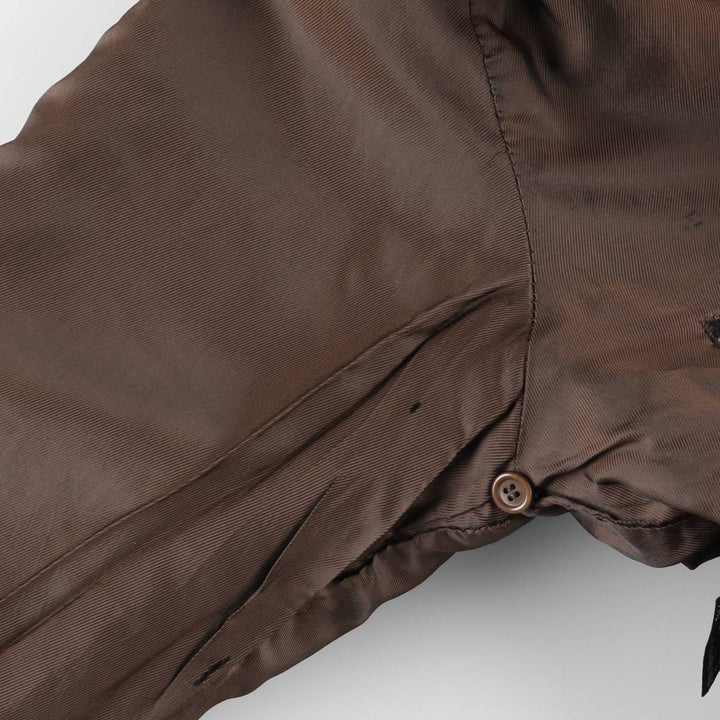 Wilson's Leather Padded Leather Sports Jacket, Men's Size L (approx.) genuine leather brown type Vintage Second Hand