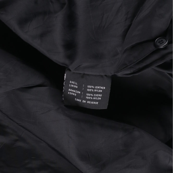 American Classics Swing Top Type Leather Blouson, Men's Size L (approx.) genuine leather black type Vintage Second Hand