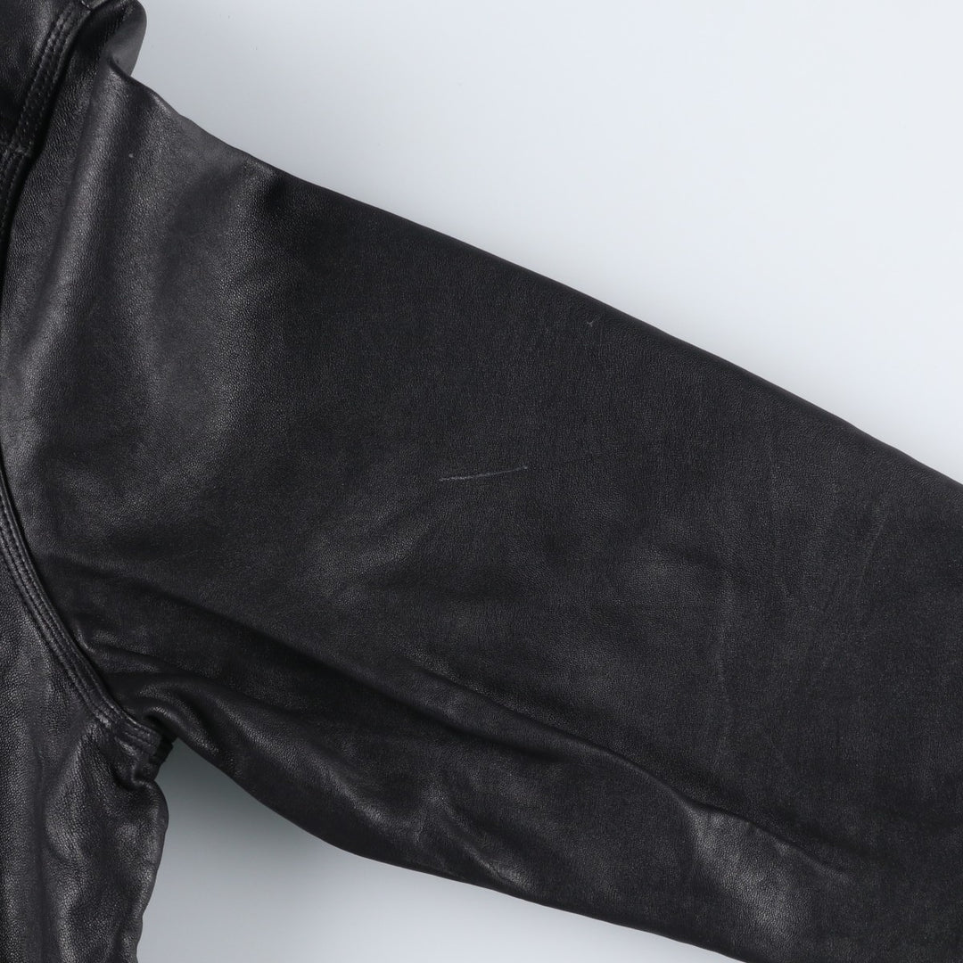 American Classics Swing Top Type Leather Blouson, Men's Size L (approx.) genuine leather black type Vintage Second Hand