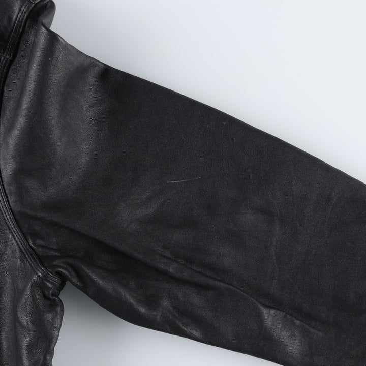 American Classics Swing Top Type Leather Blouson, Men's Size L (approx.) genuine leather black type Vintage Second Hand