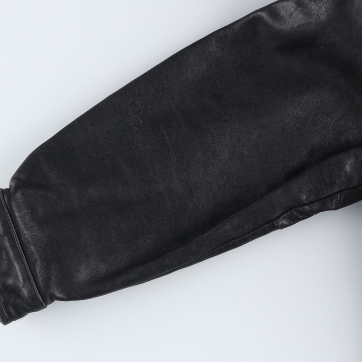 American Classics Swing Top Type Leather Blouson, Men's Size L (approx.) genuine leather black type Vintage Second Hand