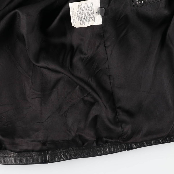 BOD and CHRISTENSEN Leather Sports Jacket, Made in Canada, Men's Size M (approx.) genuine leather black type Vintage Second Hand