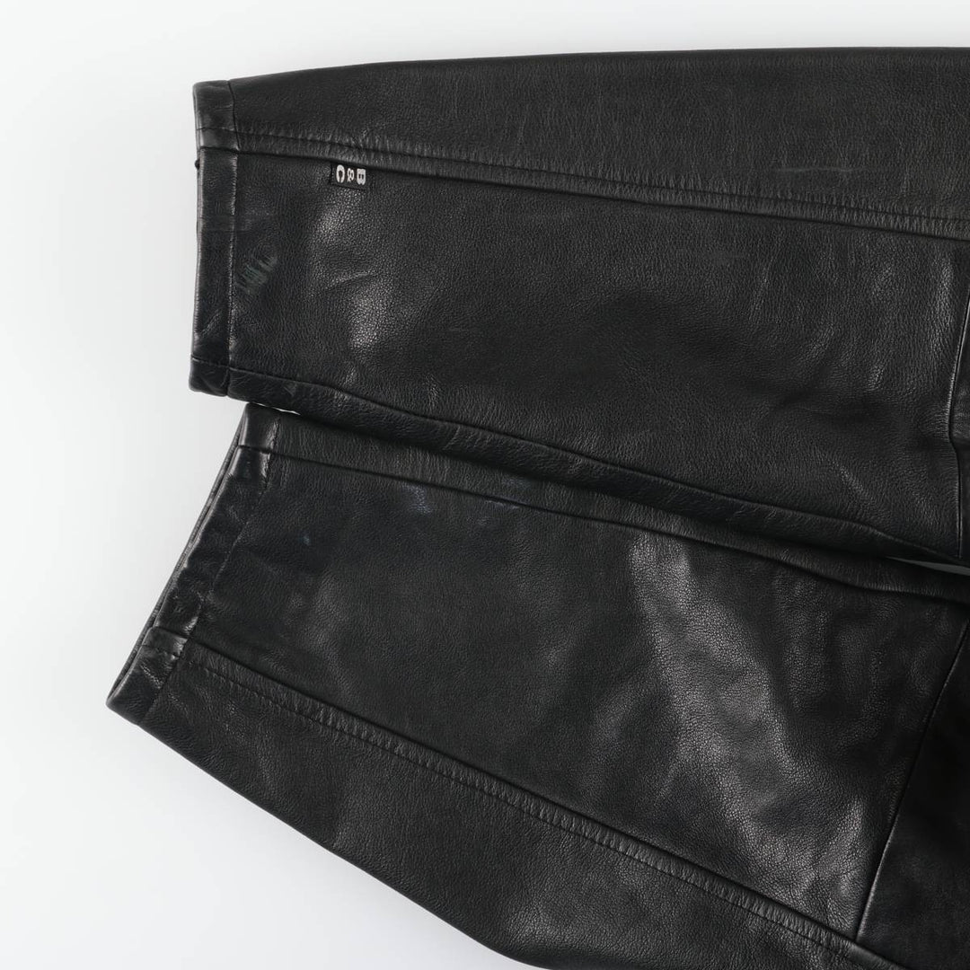 BOD and CHRISTENSEN Leather Sports Jacket, Made in Canada, Men's Size M (approx.) genuine leather black type Vintage Second Hand