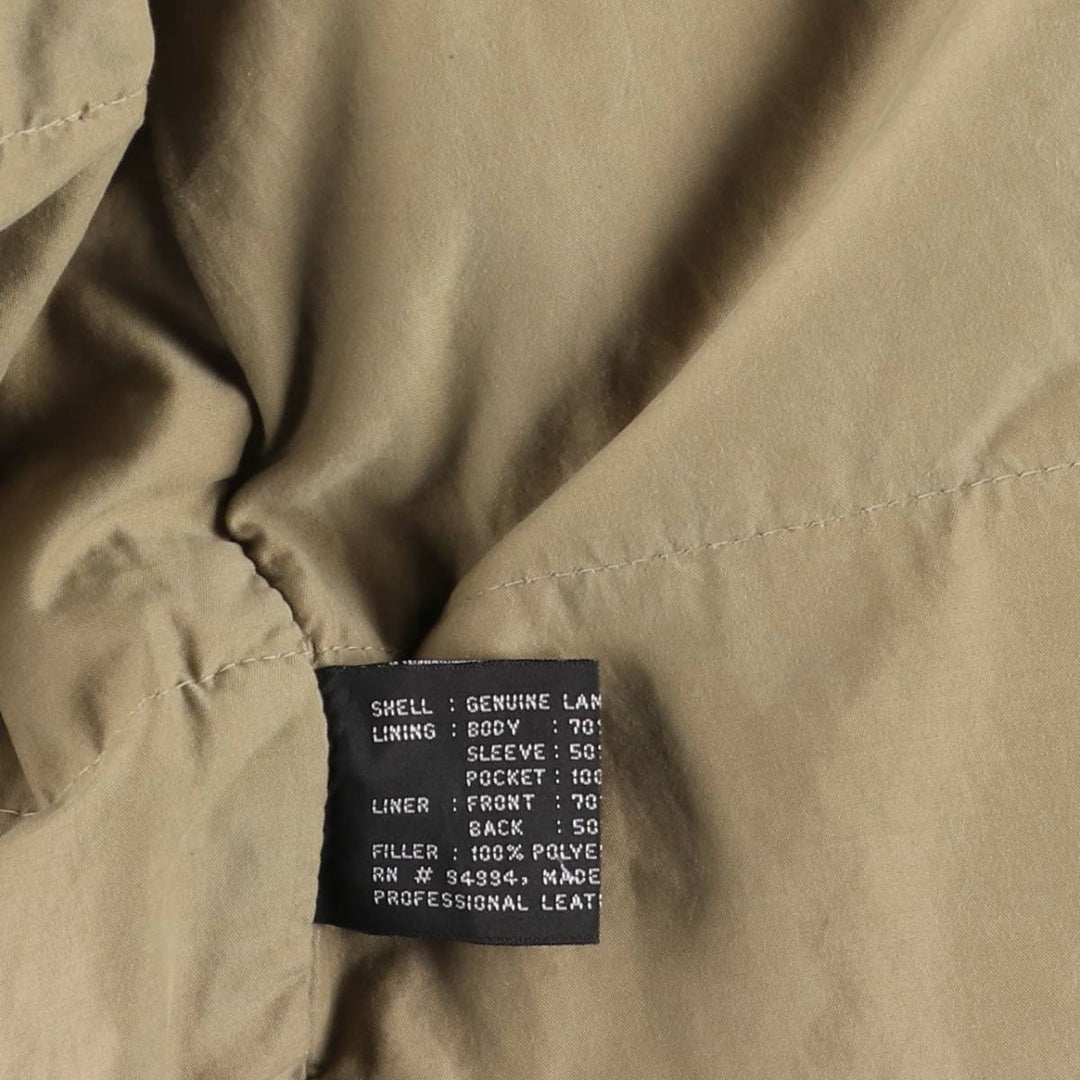 COUTURE Swing Top Type Leather Blouson, Men's Size L (approx.) genuine leather brown type Vintage Second Hand