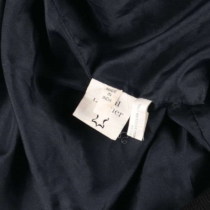 GEORGE HAMILTON Suede Leather Blouson, Valstar Jacket, Men's Size L (approx.) Genuine Leather Suede Leather black type Vintage Second Hand