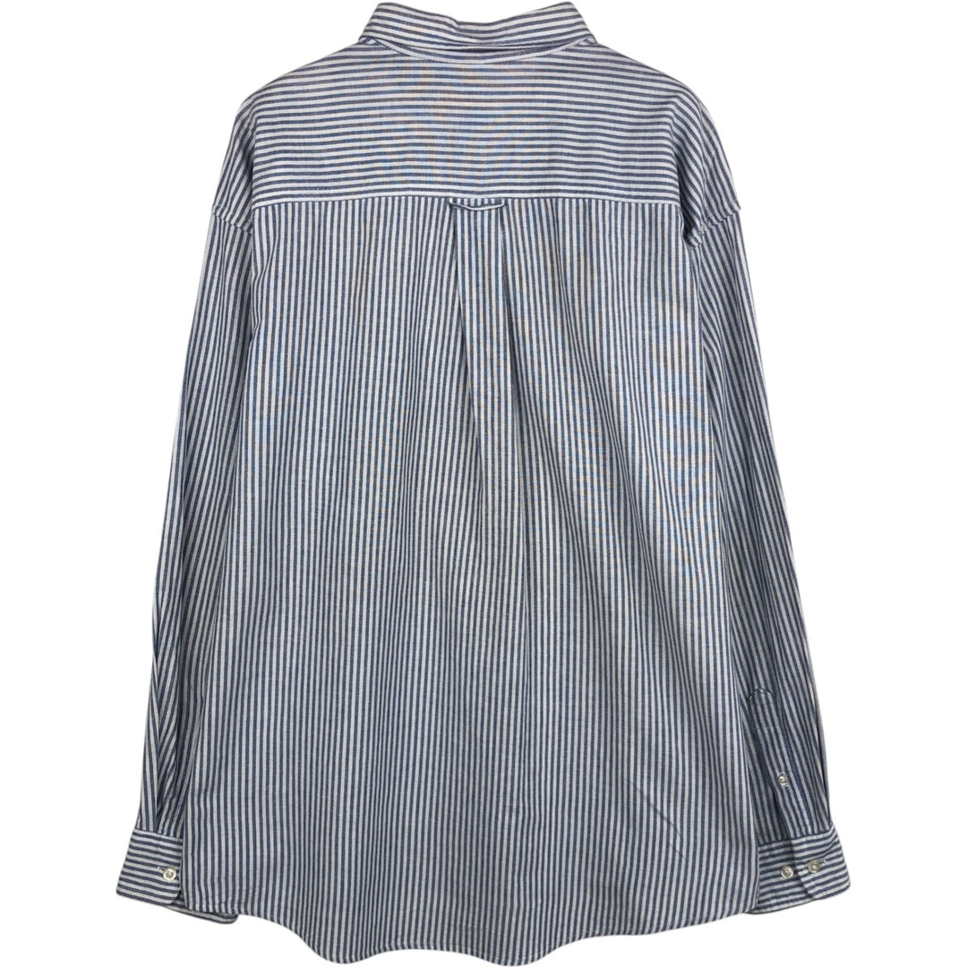 90'S Gap Old Gap Multi-Stripe Long Sleeve Button-Down Striped Shirt, Made in USA, Men's Size XL cotton white type Vintage Second Hand