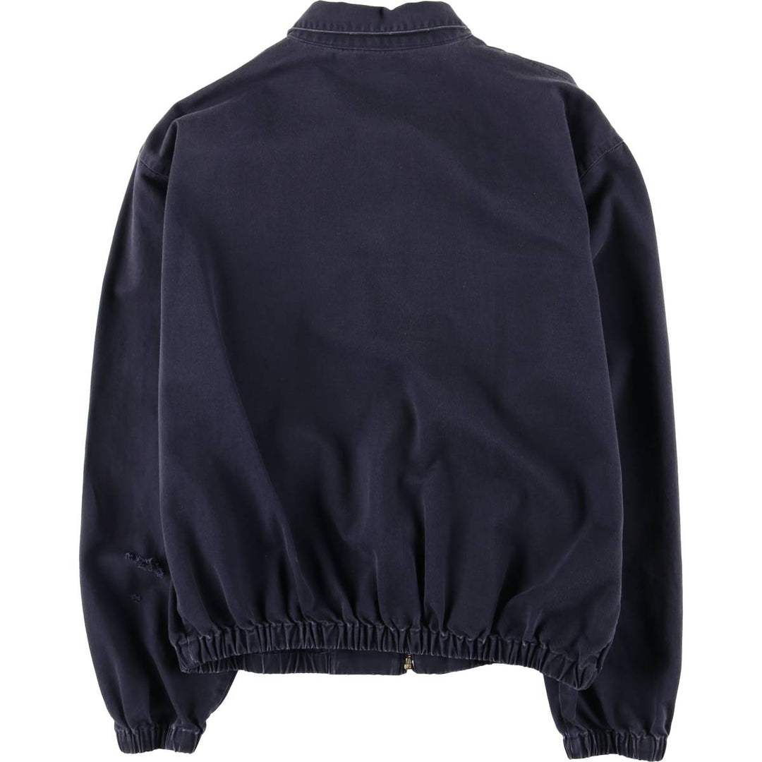 90'S Polo by Ralph Lauren swing top sports jacket, made in the USA, men's size L, vintage cotton navy blue type Vintage Second Hand