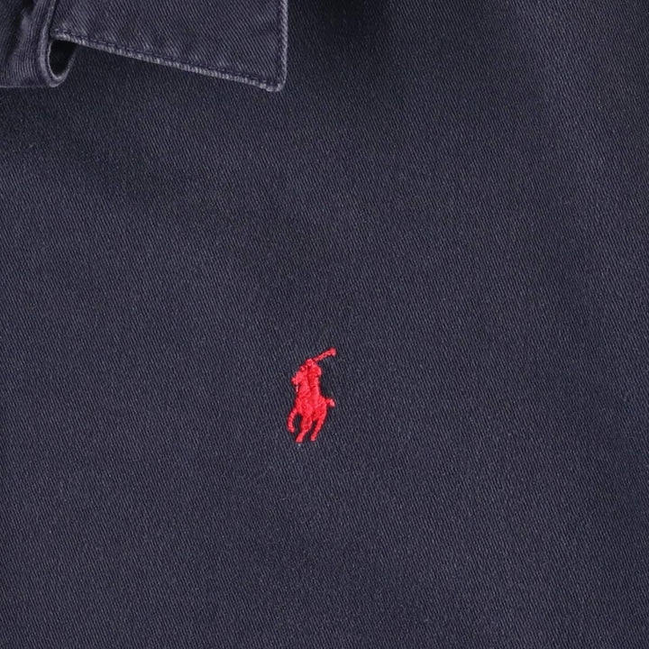 90'S Polo by Ralph Lauren swing top sports jacket, made in the USA, men's size L, vintage cotton navy blue type Vintage Second Hand