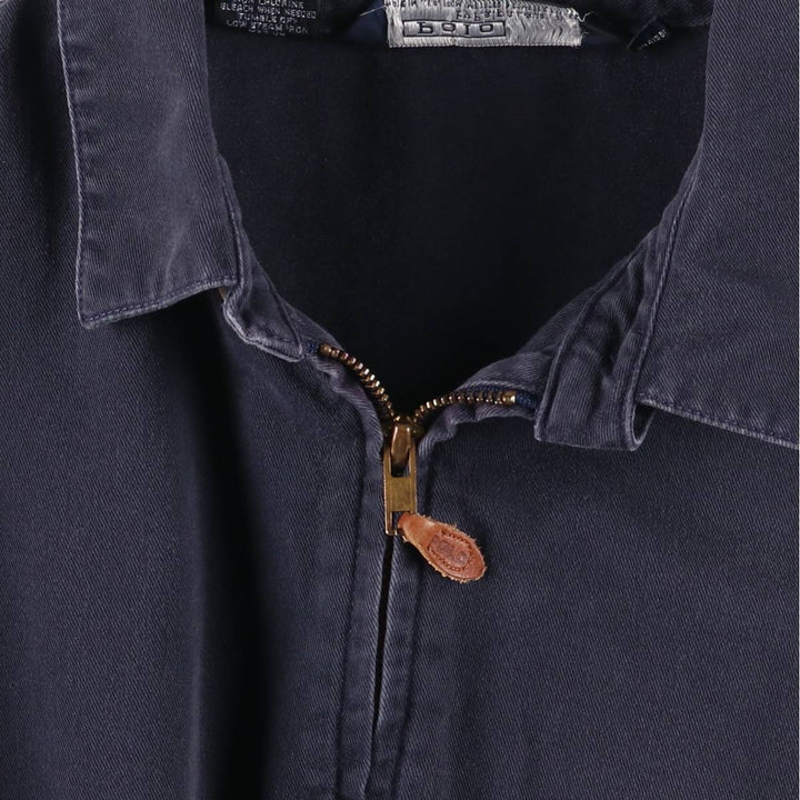 90'S Polo by Ralph Lauren swing top sports jacket, made in the USA, men's size L, vintage cotton navy blue type Vintage Second Hand