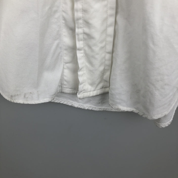 Brooks Brothers MAKERS Long Sleeve Cotton Shirt, Made in USA, Men's Size Medium cotton white type Vintage Second Hand