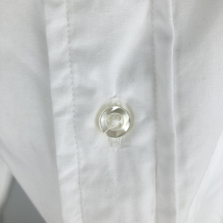 1970'S Brooks Brothers MAKERS 6-button long-sleeve cotton shirt, made in USA, men's size M equivalent, vintage. cotton white type Vintage Second Hand