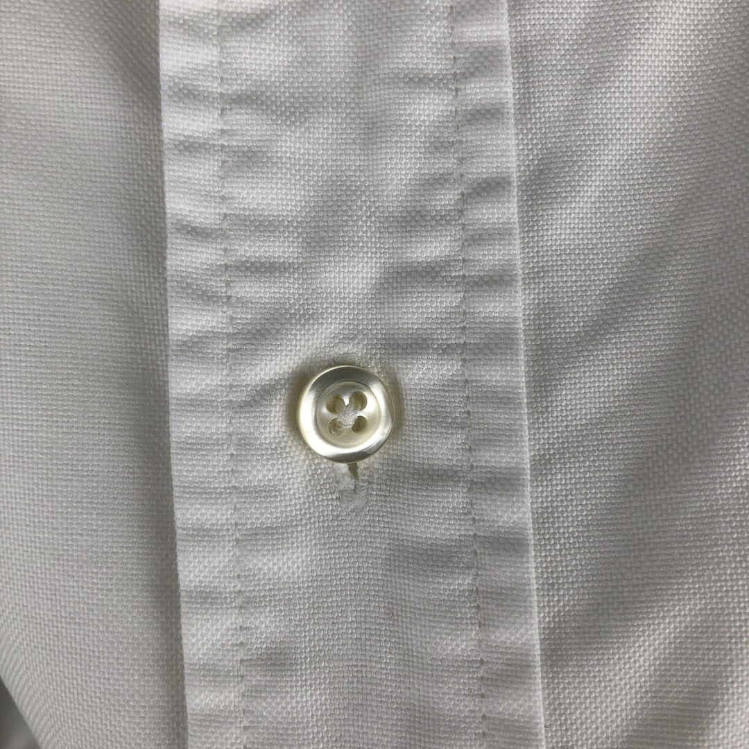 Brooks Brothers MAKERS Long Sleeve Button Down Shirt Made in USA Men's M Size Supima Cotton white type Vintage Second Hand
