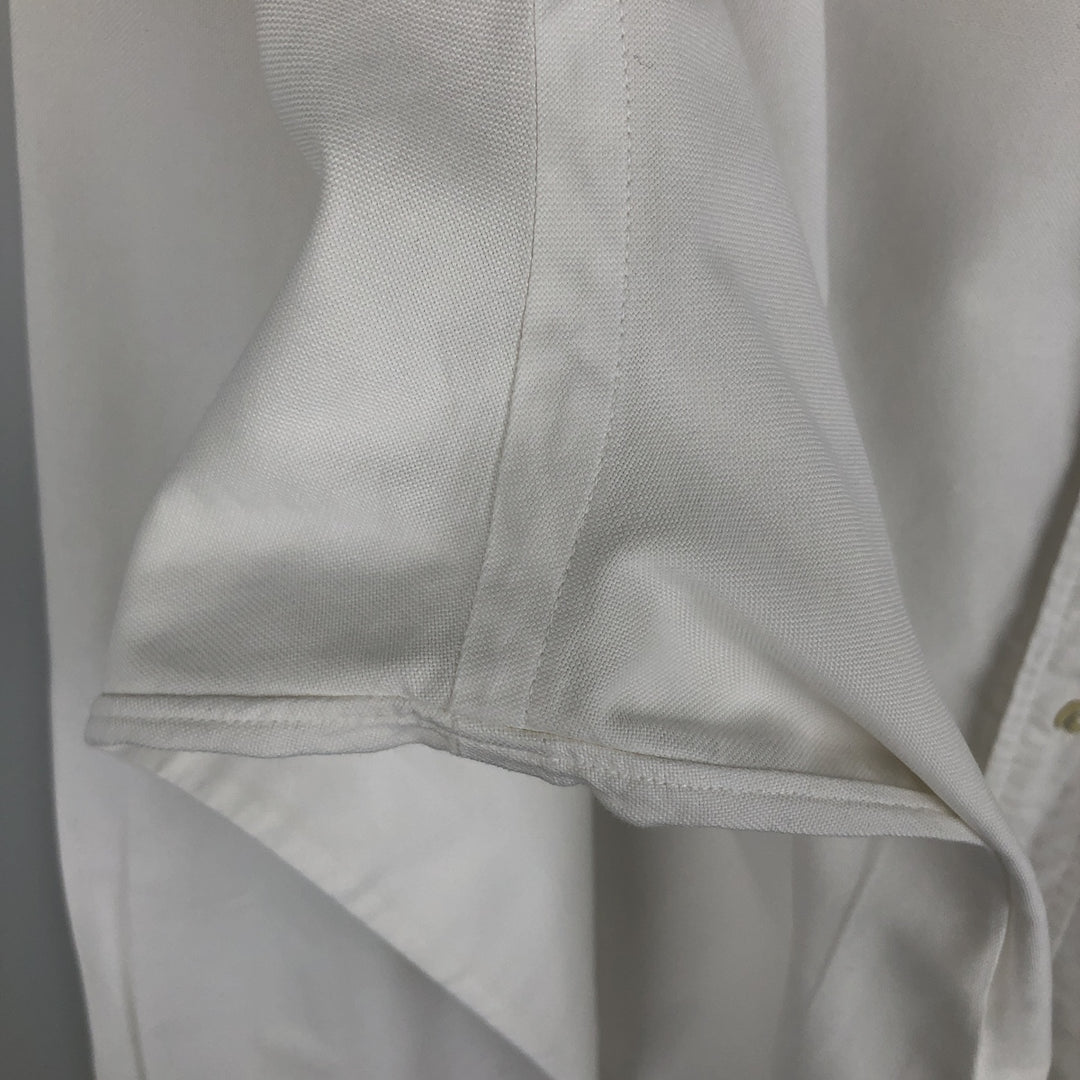 Brooks Brothers MAKERS Long Sleeve Button Down Shirt Made in USA Men's M Size Supima Cotton white type Vintage Second Hand