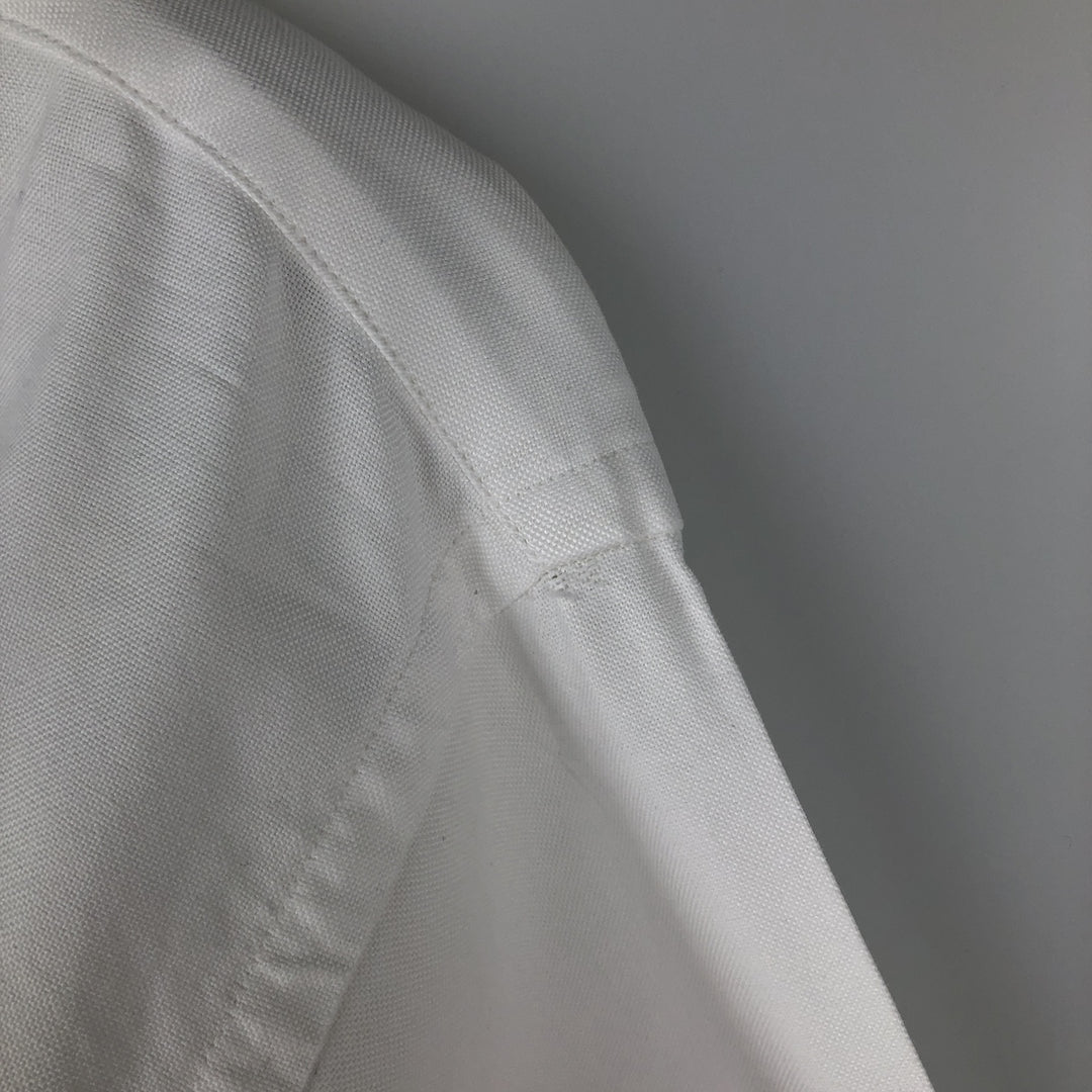 Brooks Brothers MAKERS Long Sleeve Button Down Shirt Made in USA Men's M Size Supima Cotton white type Vintage Second Hand