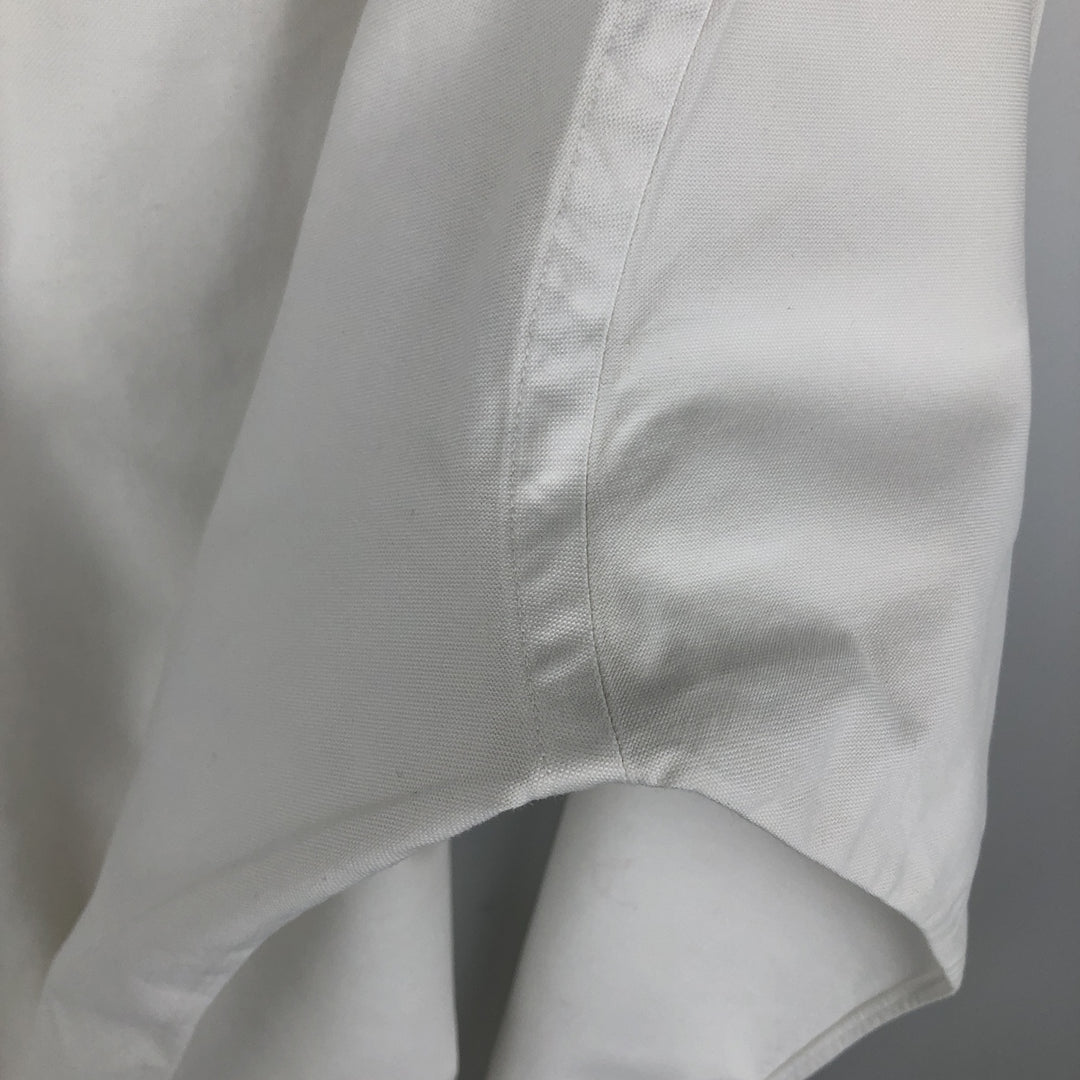 Brooks Brothers MAKERS Long Sleeve Button Down Shirt Made in USA Men's M Size Supima Cotton white type Vintage Second Hand