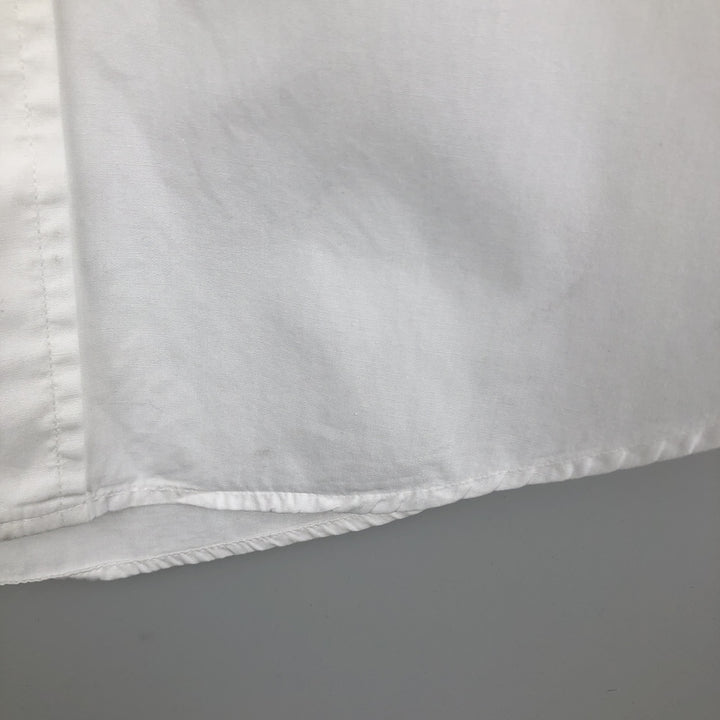 Brooks Brothers MAKERS Long Sleeve Cotton Shirt, Made in USA, Men's Size Medium cotton white type Vintage Second Hand