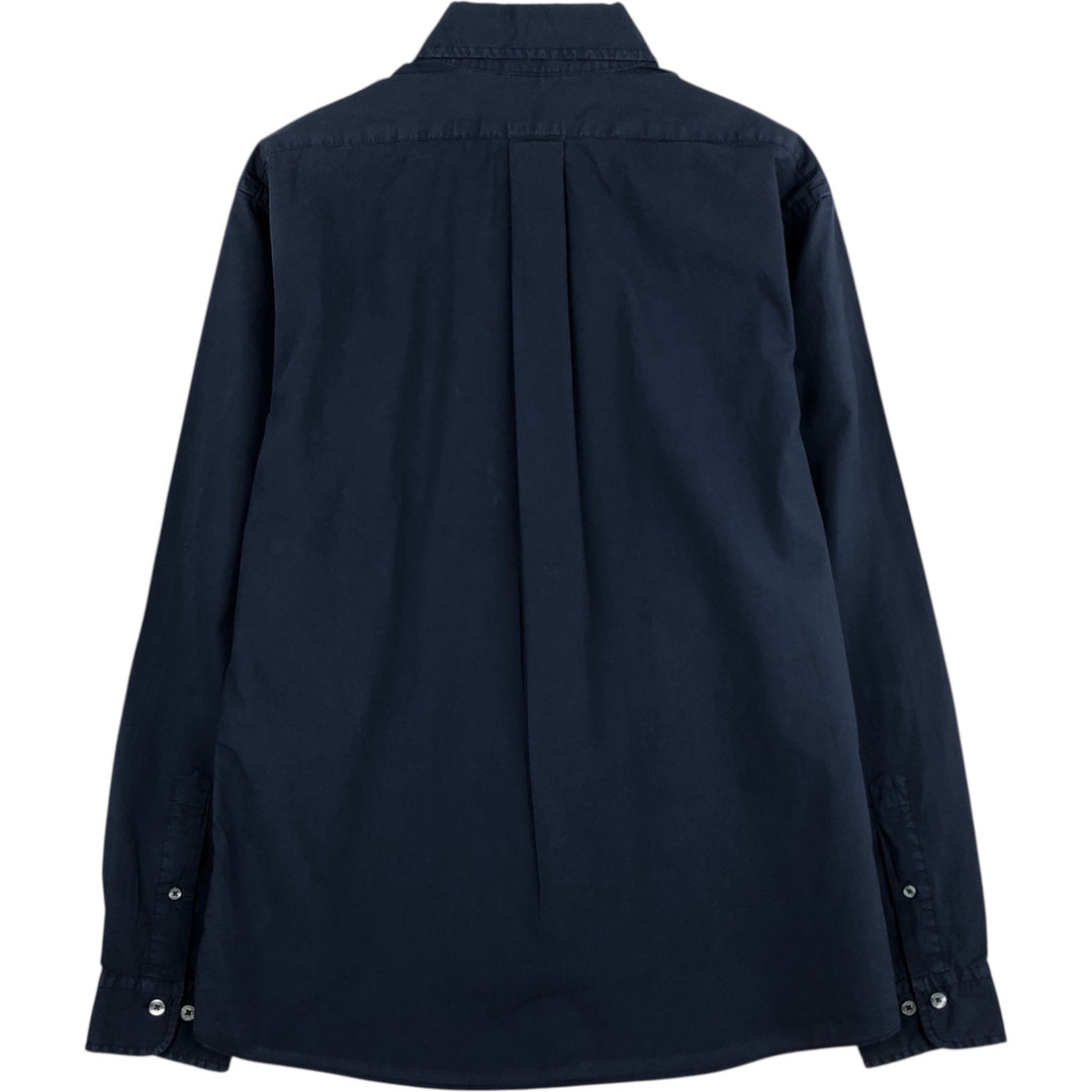 Brooks Brothers REGENT FIT Long-Sleeve Button-Down Shirt, Men's Size M (approx.) cotton navy blue type Vintage Second Hand