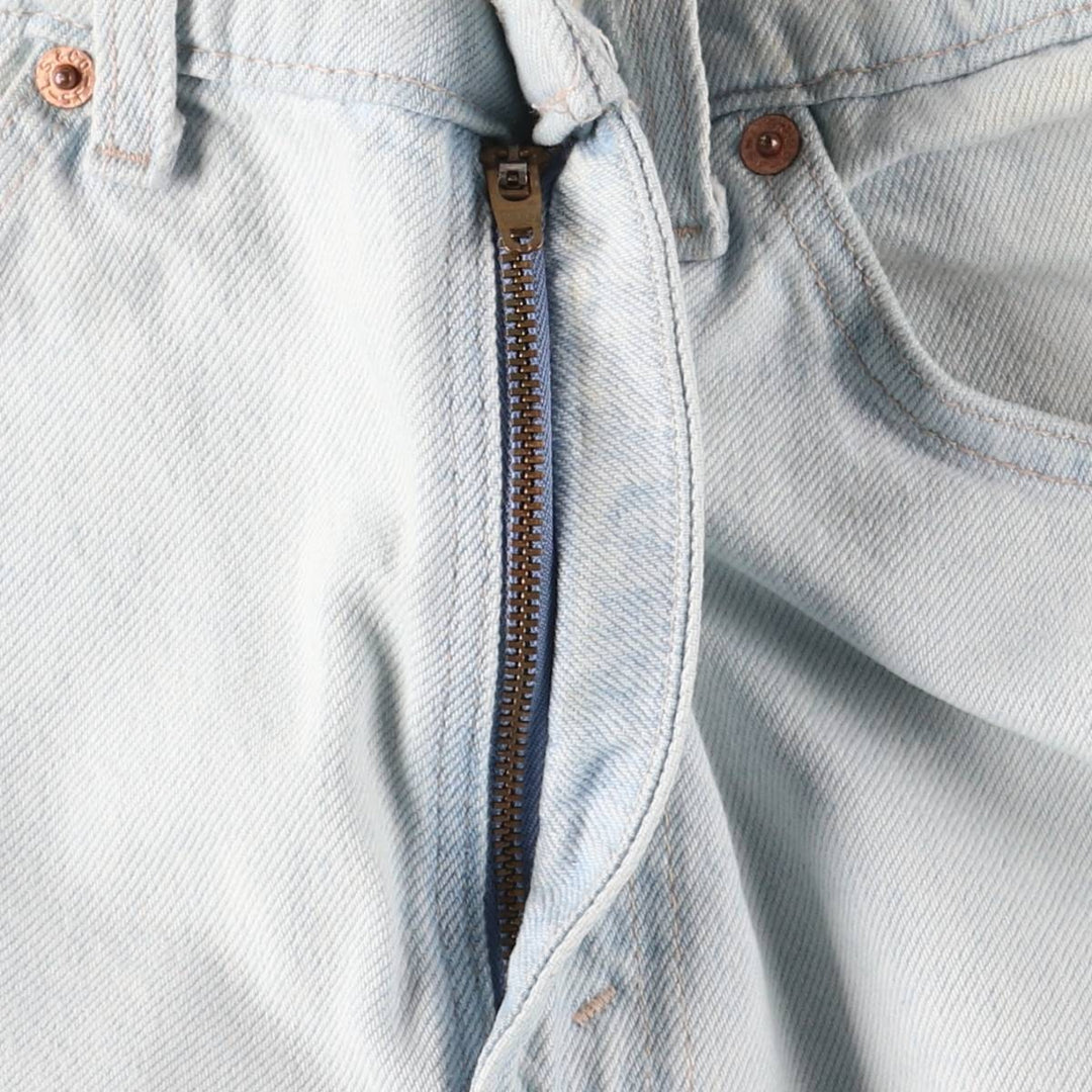 2000'S Levi's 505 Orange Tab Tapered Denim Pants, Made in USA, Men's Size W31 cotton Blue type light blue Vintage Second Hand