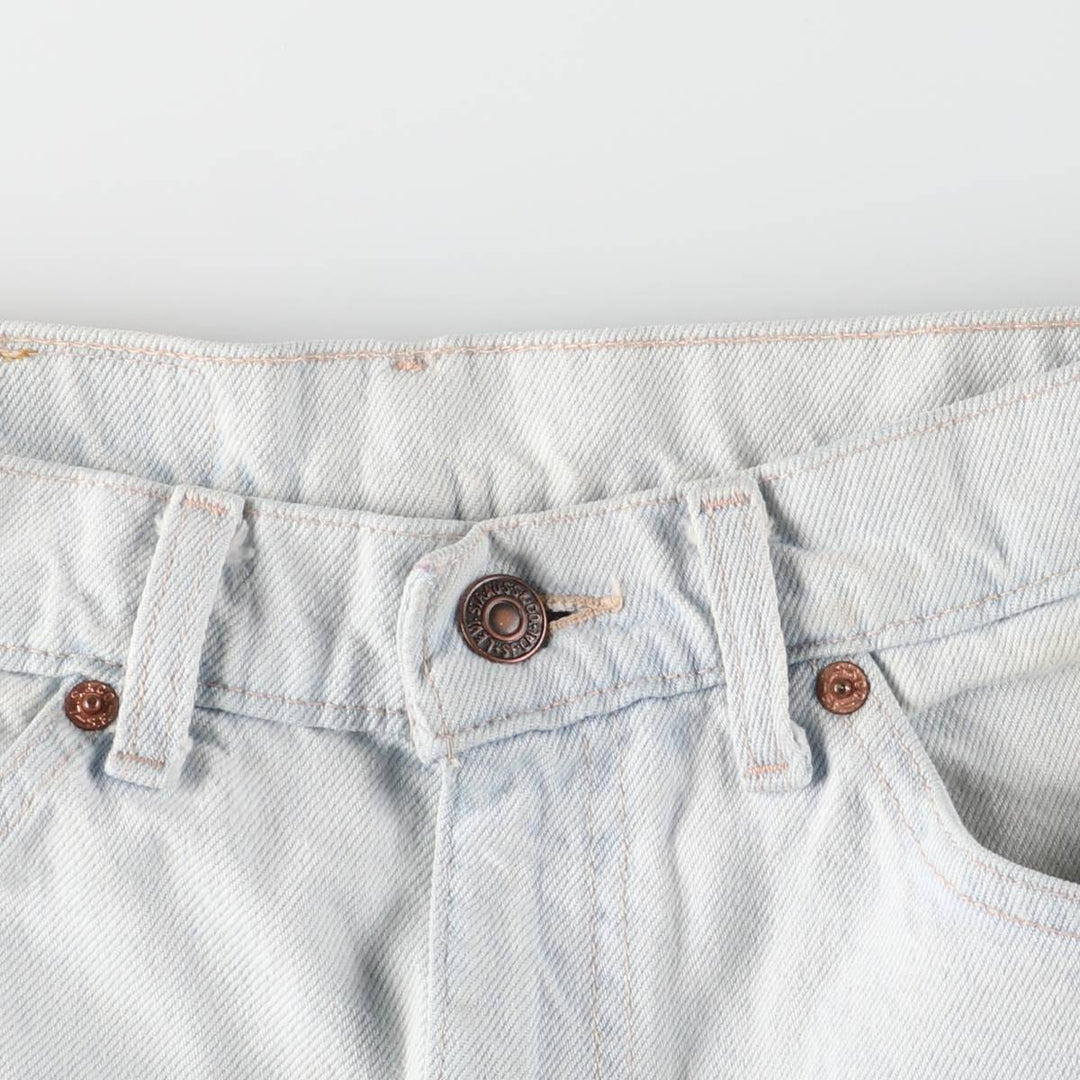 2000'S Levi's 505 Orange Tab Tapered Denim Pants, Made in USA, Men's Size W31 cotton Blue type light blue Vintage Second Hand