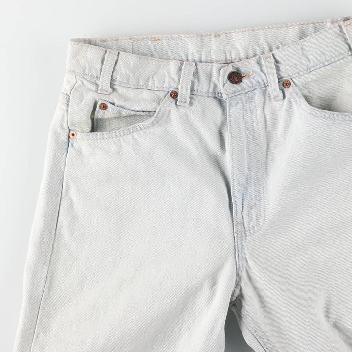 2000'S Levi's 505 Orange Tab Tapered Denim Pants, Made in USA, Men's Size W31 cotton Blue type light blue Vintage Second Hand
