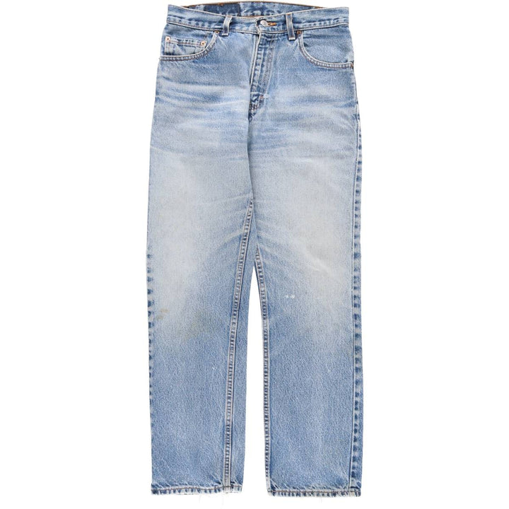 2000'S Levi's 505 Regular Fit Straight Leg Tapered Denim Pants, Made in USA, Men's Size W30 unclear blue type Vintage Second Hand