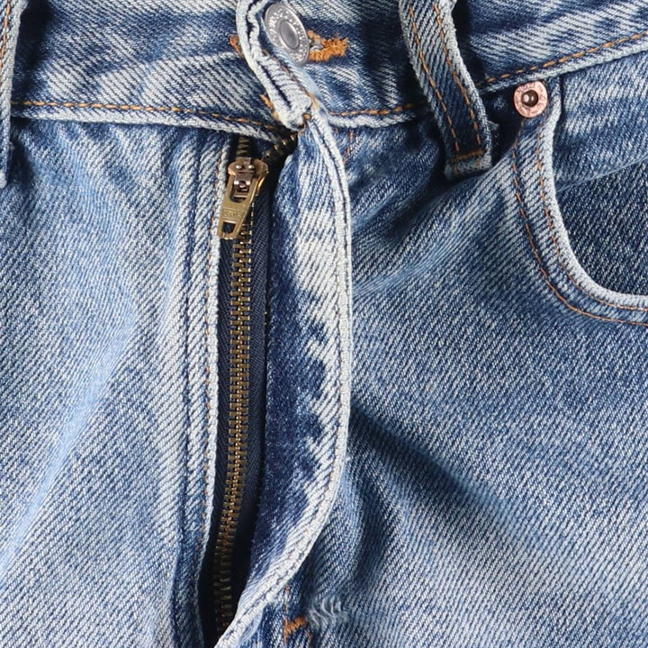 2000'S Levi's 505 Regular Fit Straight Leg Tapered Denim Pants, Made in USA, Men's Size W30 unclear blue type Vintage Second Hand